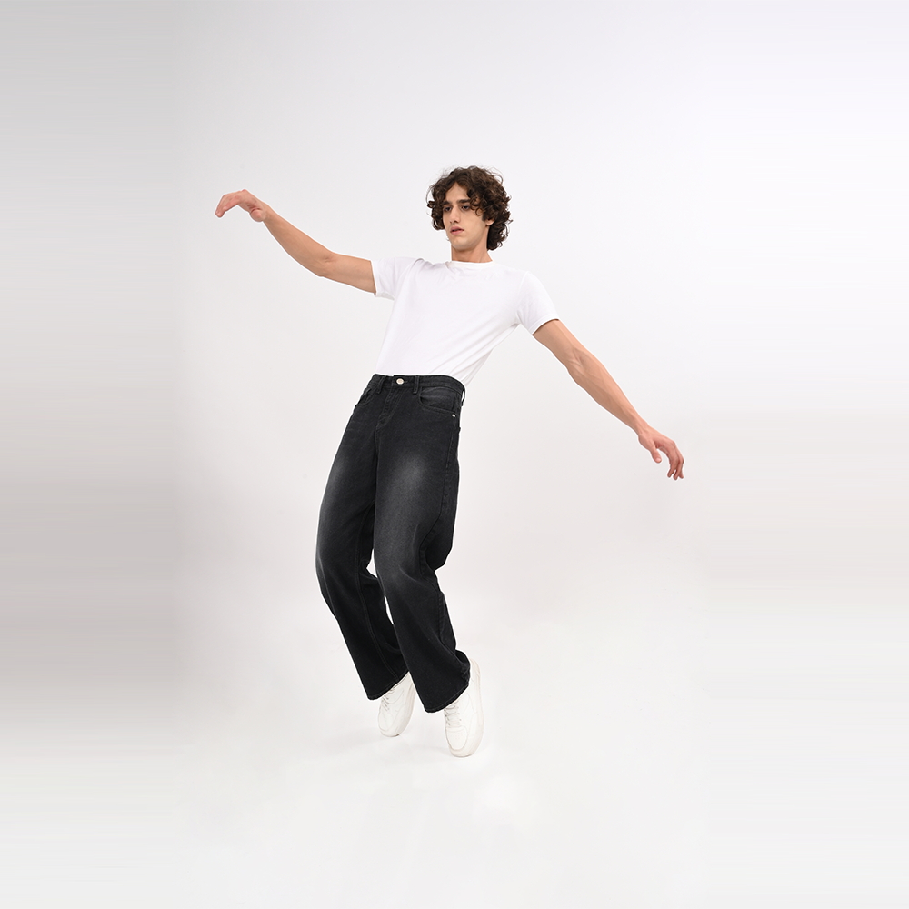 Baggy Black&Grey Jeans