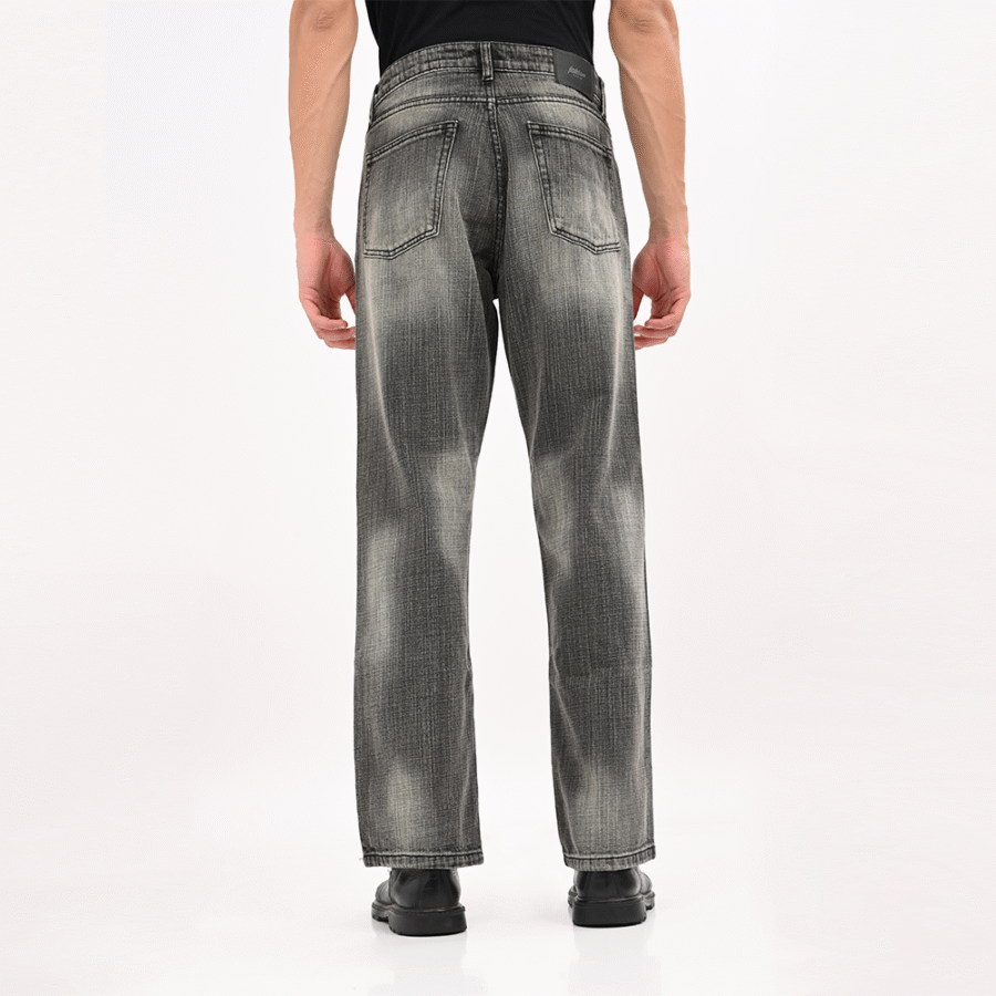 Grey Straight Fit Jeans - Image 5