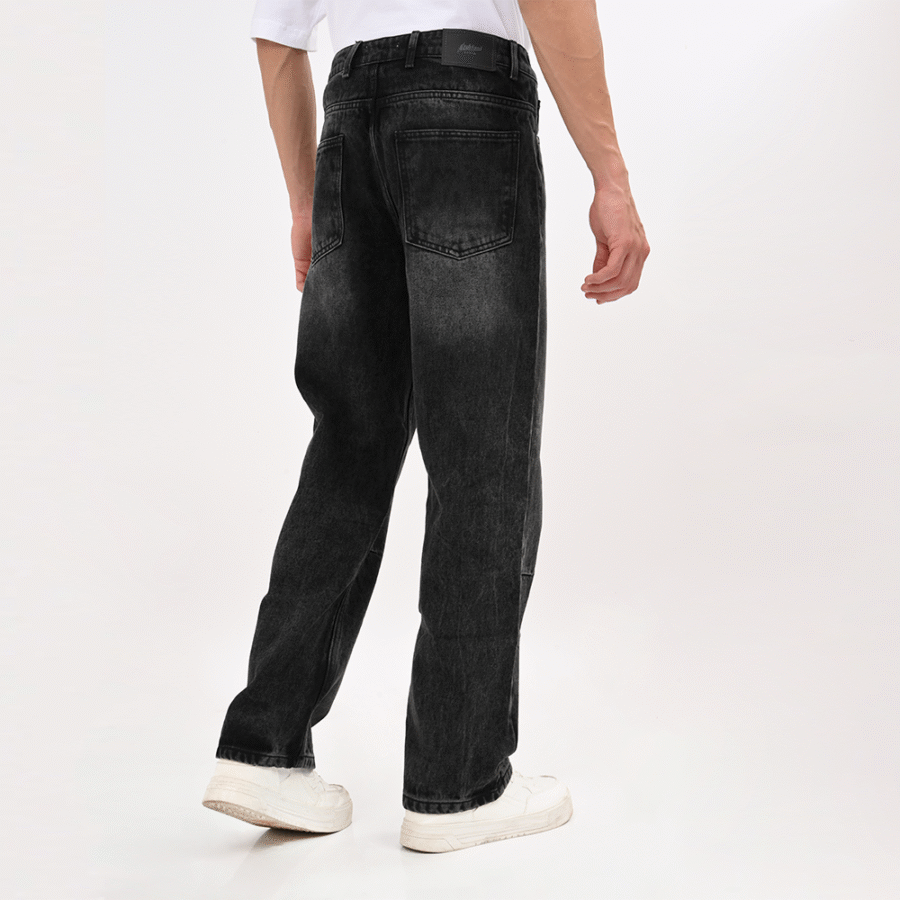 Shaded Black Straight fit Jeans - Image 6