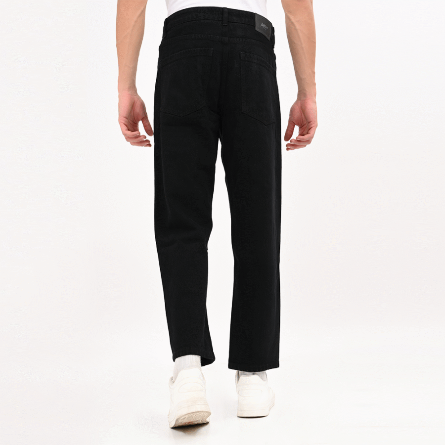 Straight Fit Jet Black Jeans - Image 5