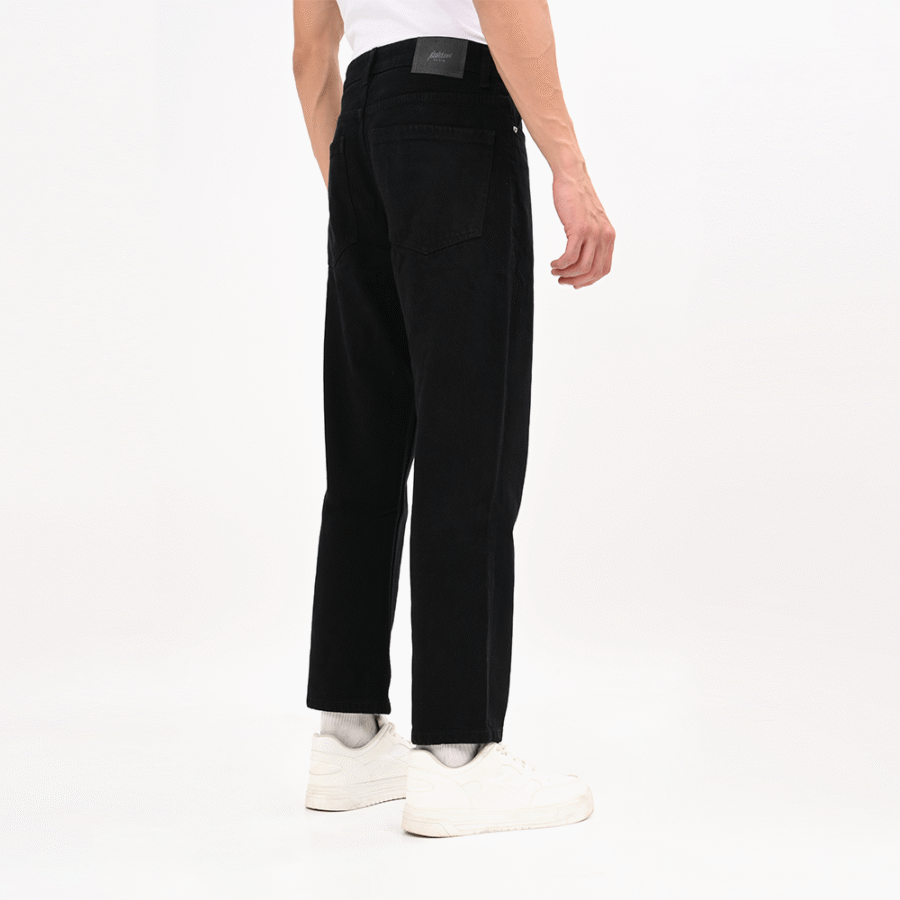 Straight Fit Jet Black Jeans - Image 6