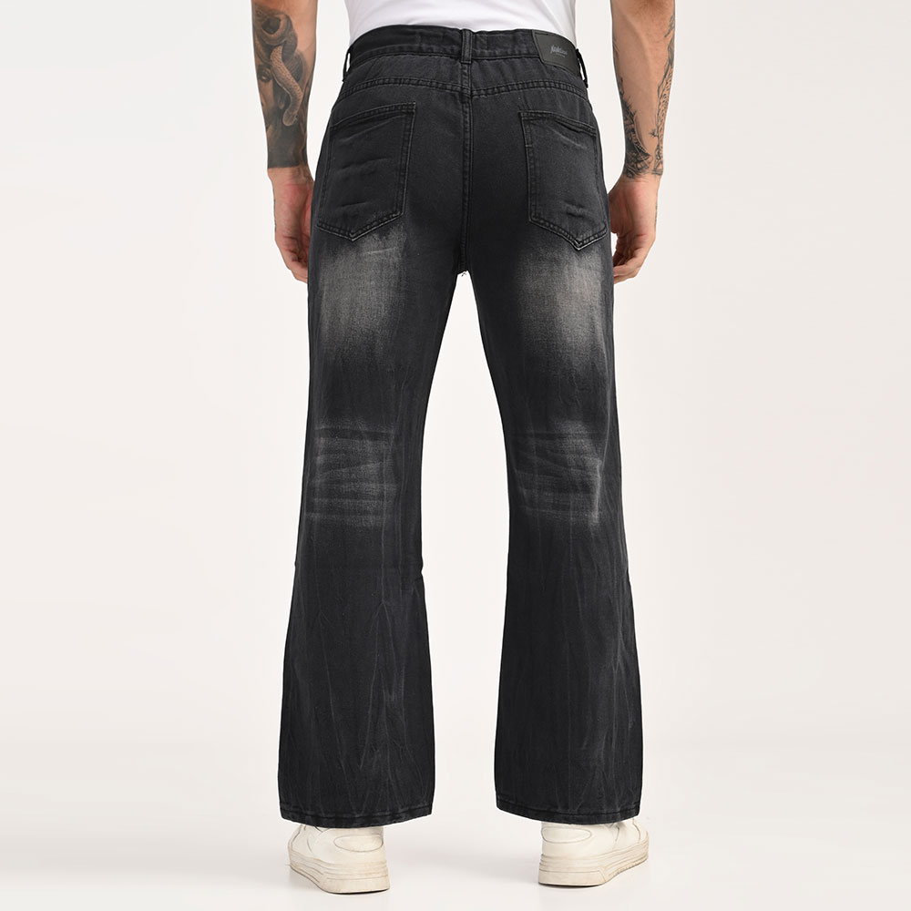 Bootcut Washed Jeans - Image 4