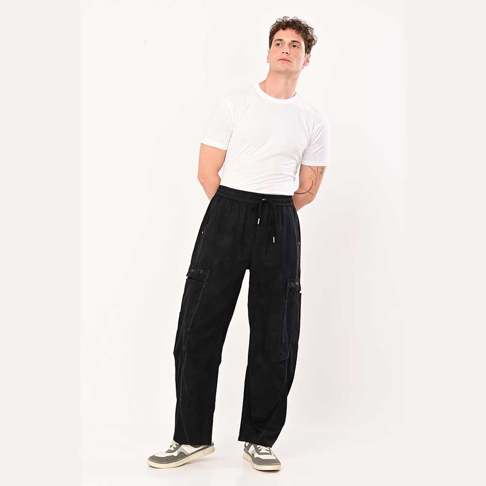 Black shaded cargo jeans