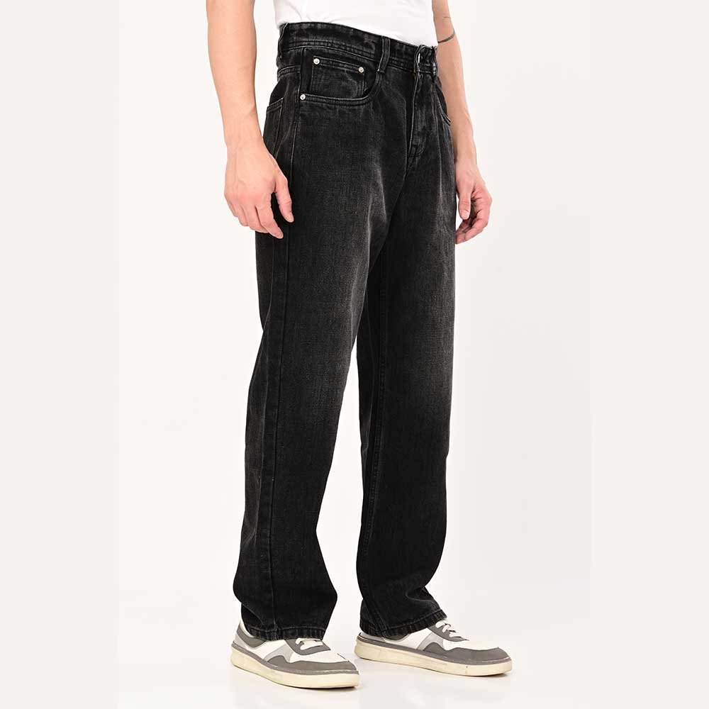 Core straight fit black shaded jeans - Image 3