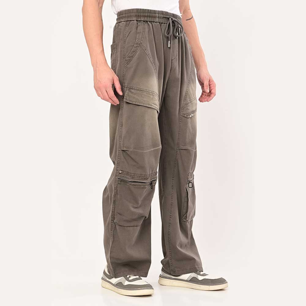 Grey cargo jeans