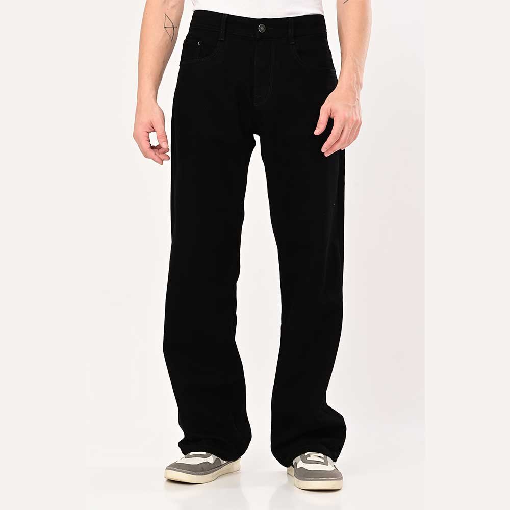Loosefit jet black jeans - Image 3