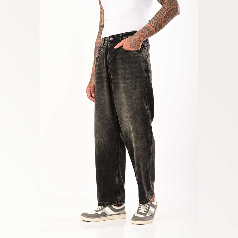 Relax fit yellow shaded jeans - Image 3