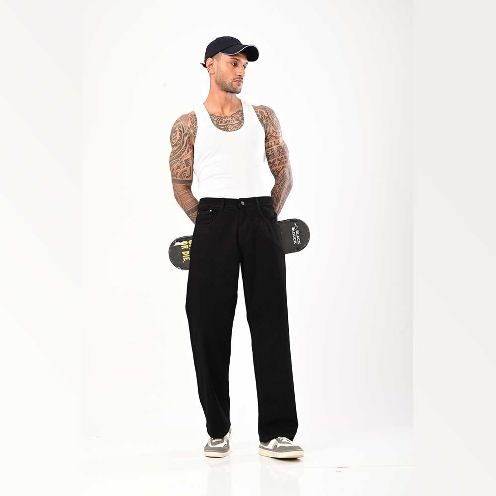 Relax fit black jeans
