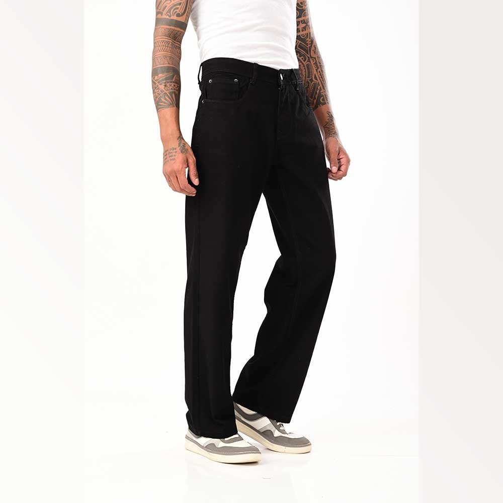 Relax fit black jeans - Image 3